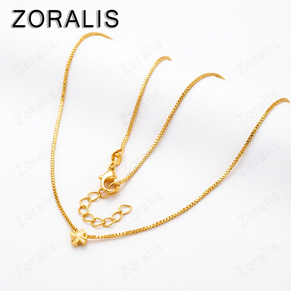 Bar Cart Gold - Collier avec pendentif croix en or