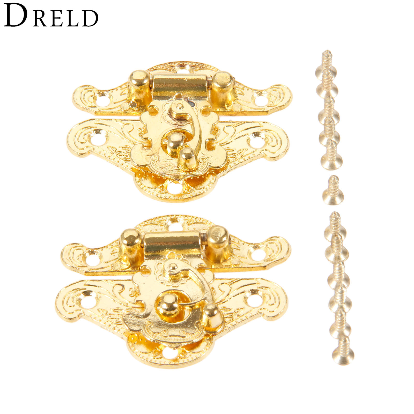Bar Cart Gold - DRELD-Loquets dorés antiques pour boîte à
