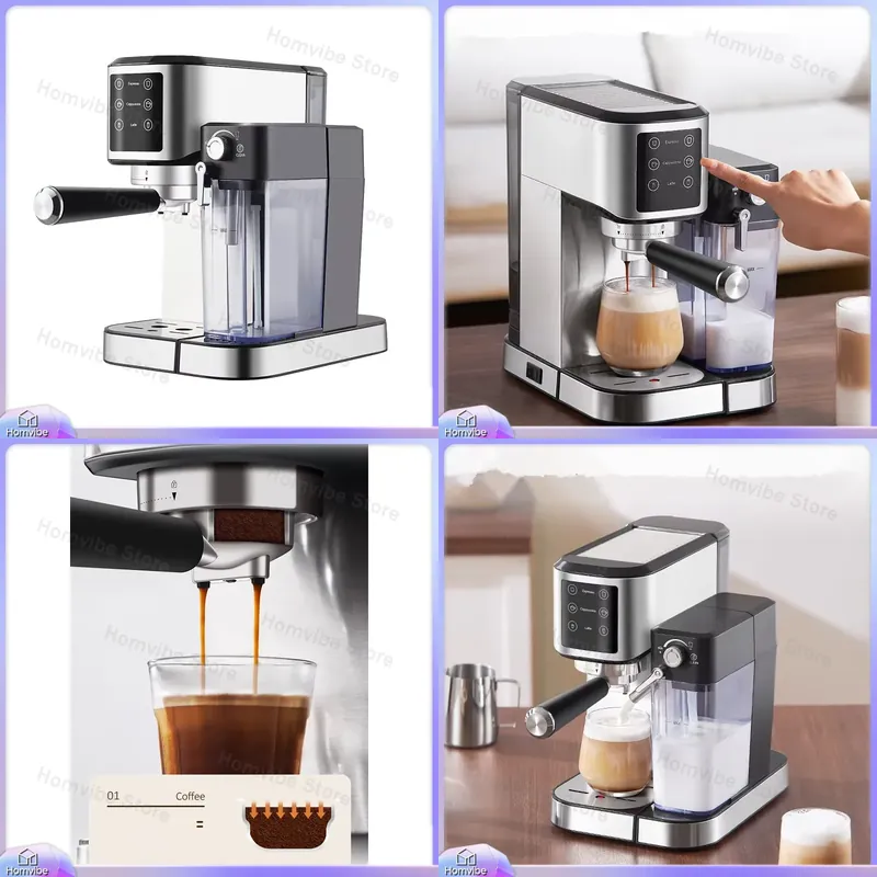 Home Barista - Machine à café expresso en acier