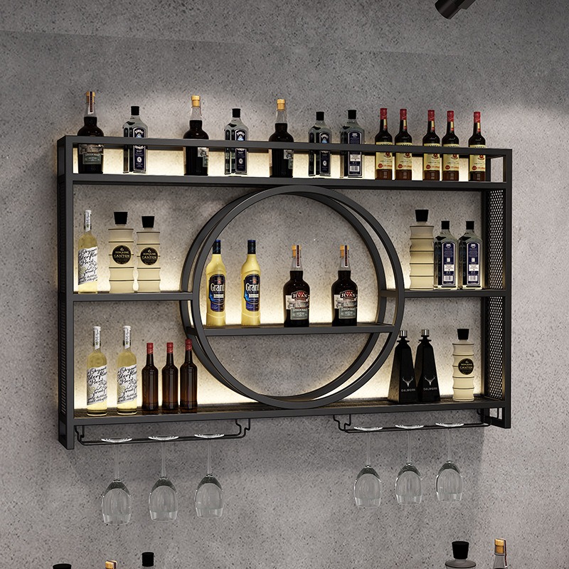Home Bar And Cabinet - Étagère à vin murale, armoire à