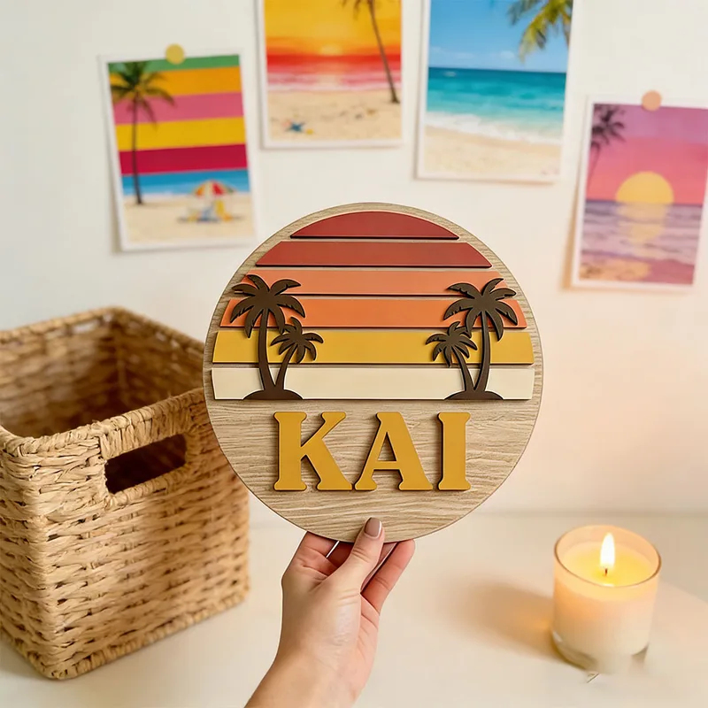 Home Bar Signs - Plaque murale en bois personnalisable avec