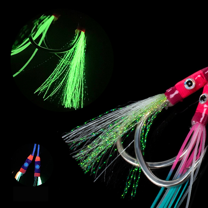 2 paires/sac Hameçons de jig l - Jigger Double Sided avis et prix