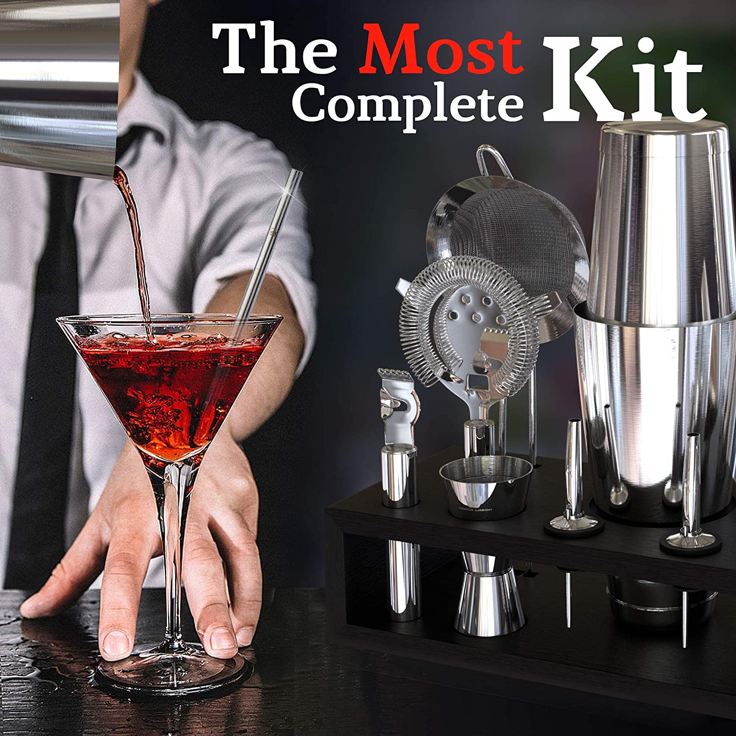 Kit de Barman Mixologie 14 Piè - Boston Shaker Set avis et prix