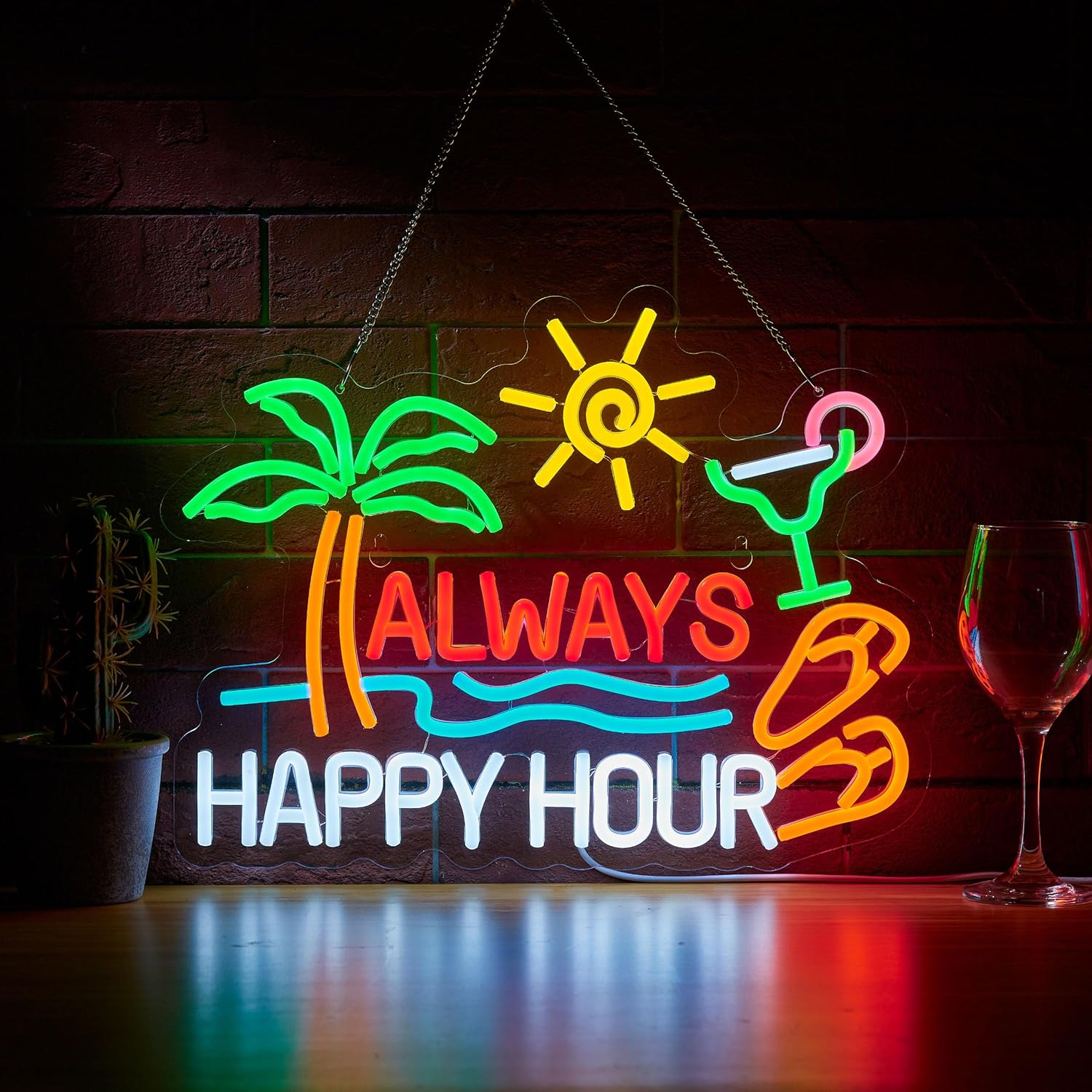Enseigne néon LED USB à intens - Home Bar Signs avis et prix