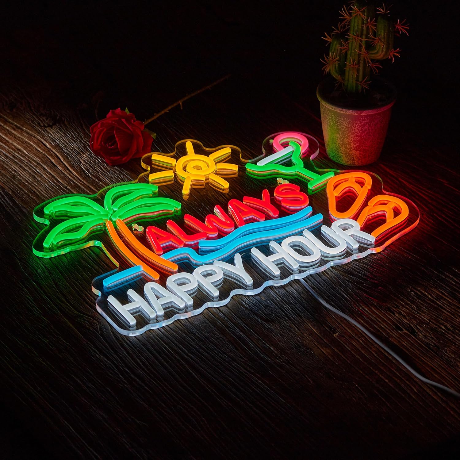 Enseigne néon LED USB à intens - Home Bar Signs avis et prix