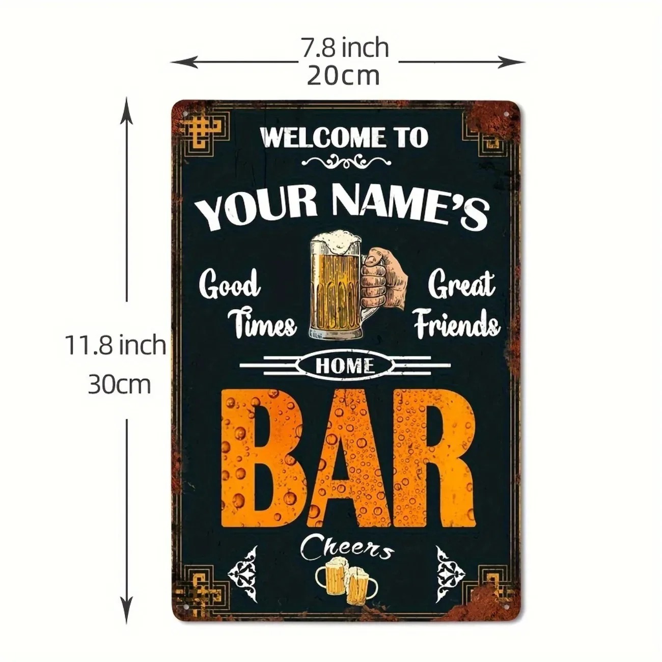 1 plaque murale en métal vinta - Home Bar Signs avis et prix