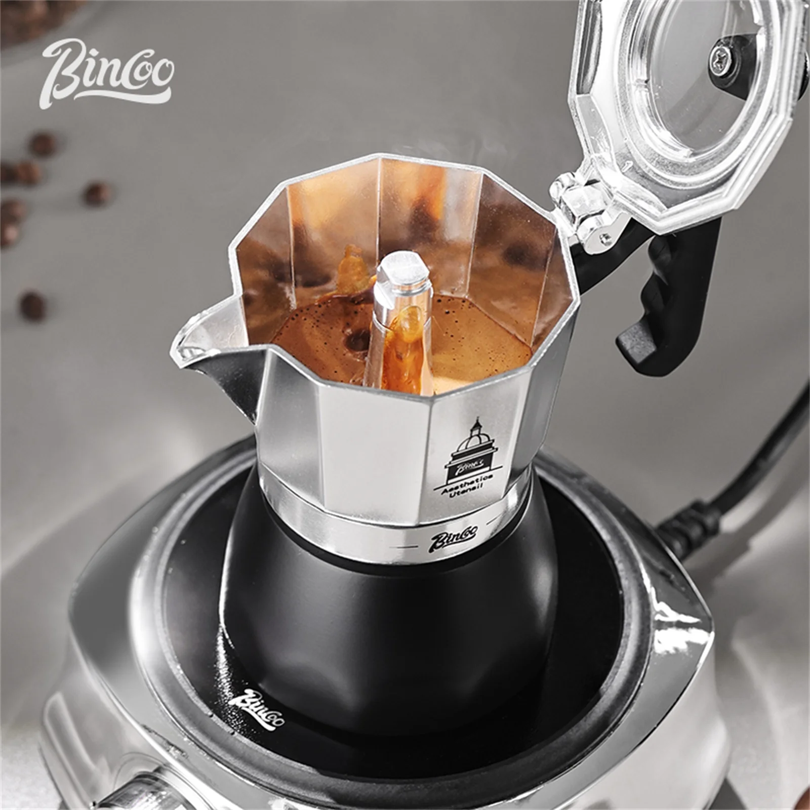 BINCOO Pot Moka à Double Valve - Home Barista avis et prix