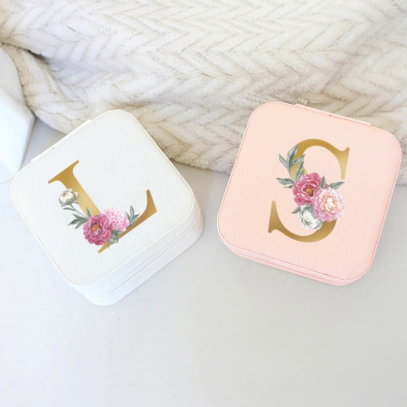 Boîte à bijoux fleur alphabet  - Bar Cart Gold avis et prix